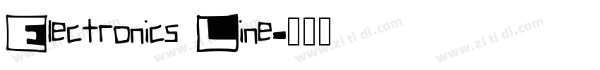 Electronics Line字体转换